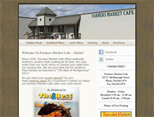 Tablet Screenshot of farmersmarketcafe.net